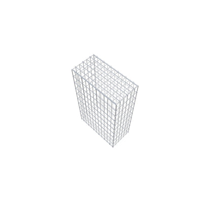Gabião 100 cm x 60 cm x 30 cm (C x A x P), malhagem 5 cm x 10 cm, anel C