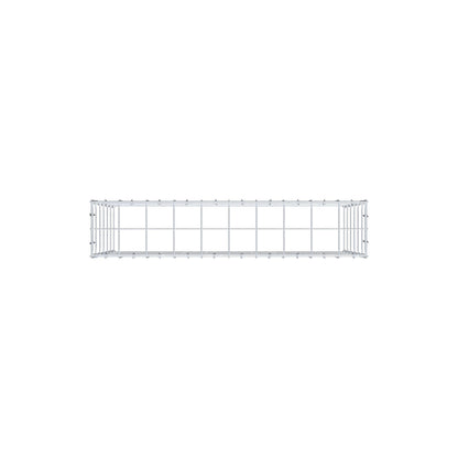 Monteret gabion type 3 100 cm x 60 cm x 20 cm (L x H x D), maskestørrelse 10 cm x 10 cm, C-ring