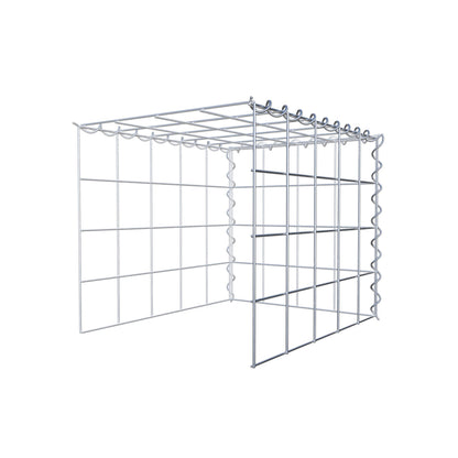 Opvokset gabion type 4 50 cm x 40 cm x 40 cm (L x H x D), maskestørrelse 10 cm x 10 cm, spiral