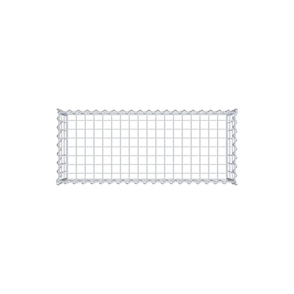 Opvokset gabion type 3 100 cm x 30 cm x 40 cm (L x H x D), maskestørrelse 5 cm x 10 cm, spiral