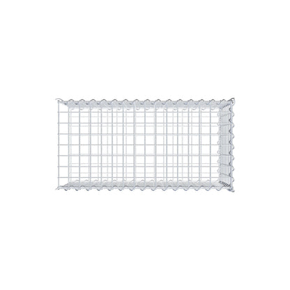 Grown-on gabion type 2 80 cm x 40 cm x 40 cm (L x H x D), mesh size 5 cm x 5 cm, spiral