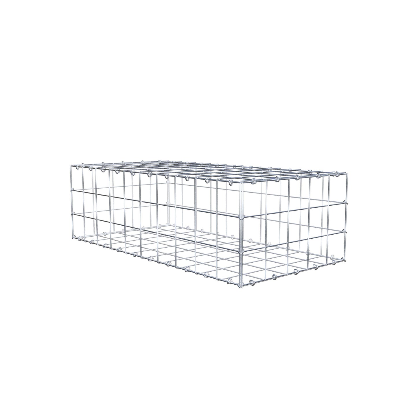 Gabione 100 cm x 30 cm x 50 cm (L x H x T), Maschenweite 10 cm x 10 cm, C-Ring