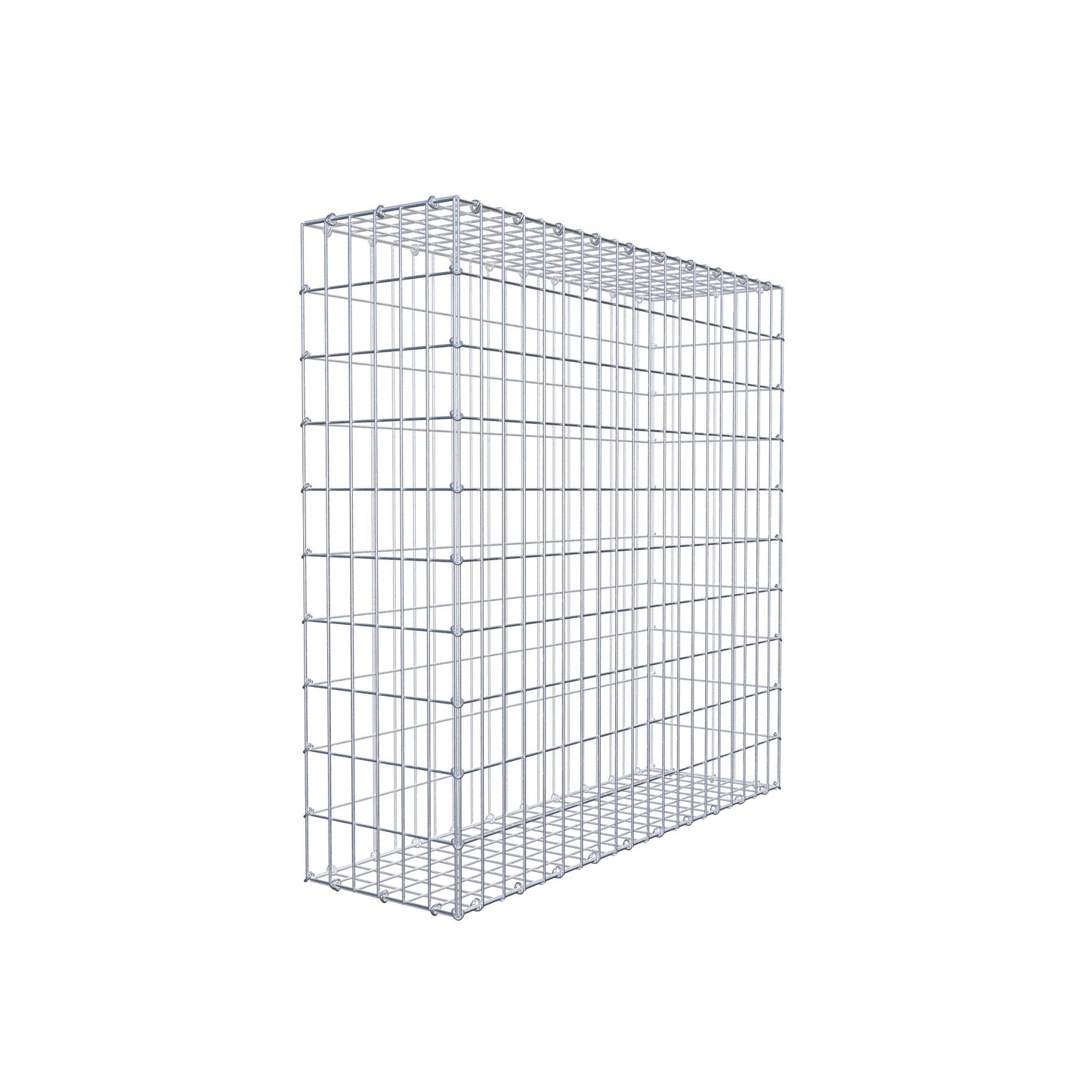 Gabion 100 cm x 100 cm x 30 cm (L x H x P), mailles 5 cm x 10 cm, anneau en C
