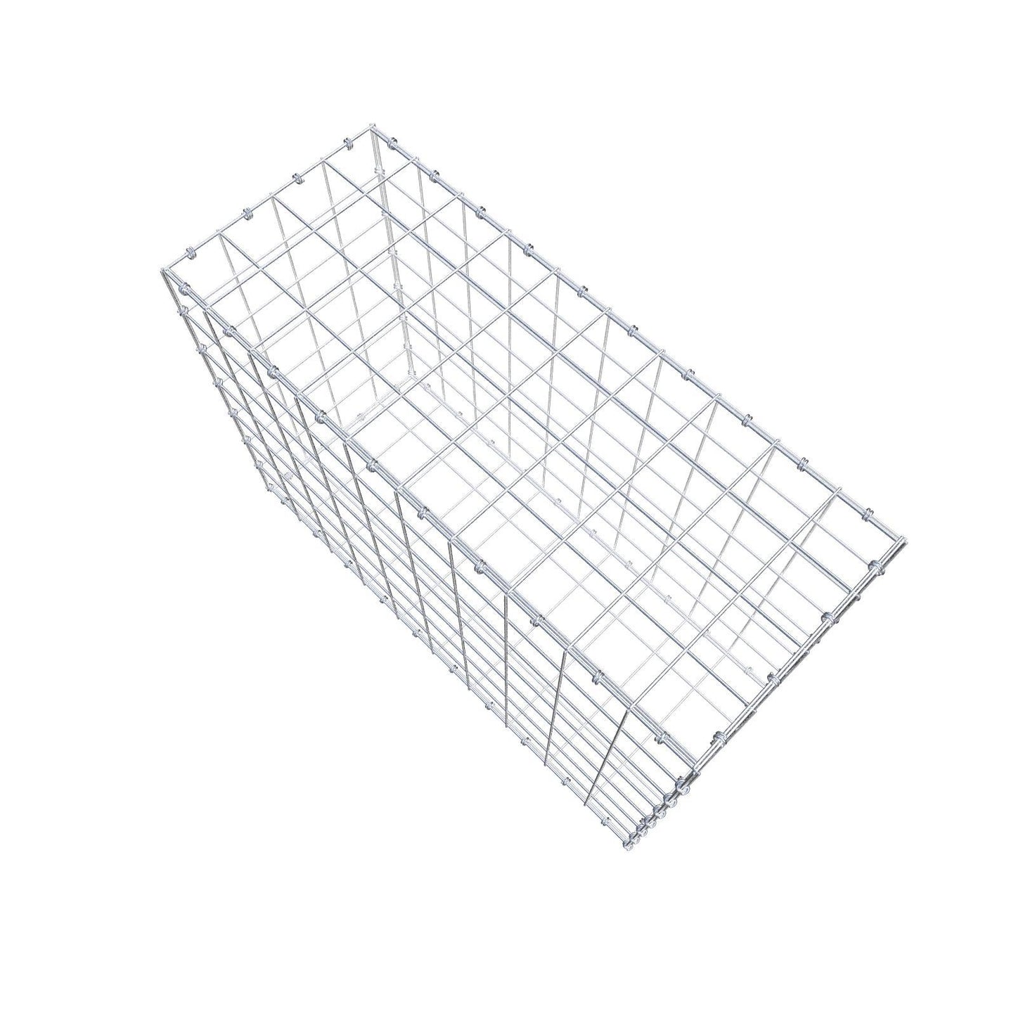 Gabion 100 cm x 70 cm x 40 cm (L x H x D), mesh size 10 x 10 cm, spiral ring