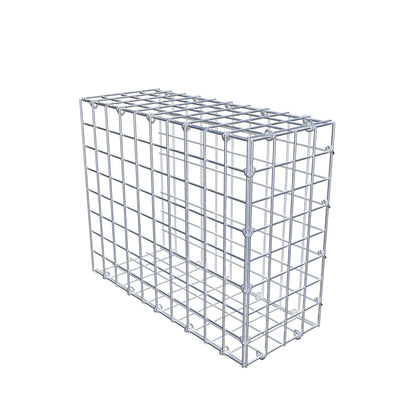 Mounted gabion type 2 50 cm x 40 cm x 20 cm (L x H x D), mesh size 5 cm x 5 cm, C-ring