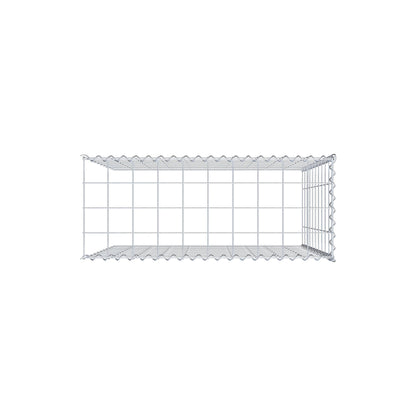 Opvokset gabion type 4 100 cm x 100 cm x 40 cm (L x H x D), maskestørrelse 10 cm x 10 cm, spiral