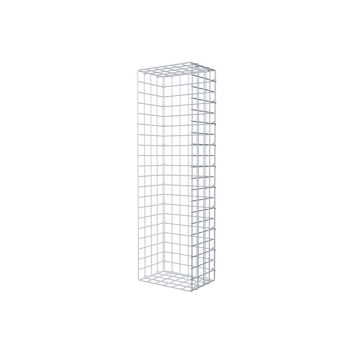 Mounted gabion type 2 100 cm x 20 cm x 30 cm (L x H x D), mesh size 5 cm x 5 cm, C-ring