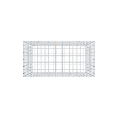 Gabion 100 cm x 100 cm x 50 cm (L x H x D), maskstorlek 5 cm x 10 cm, C-ring