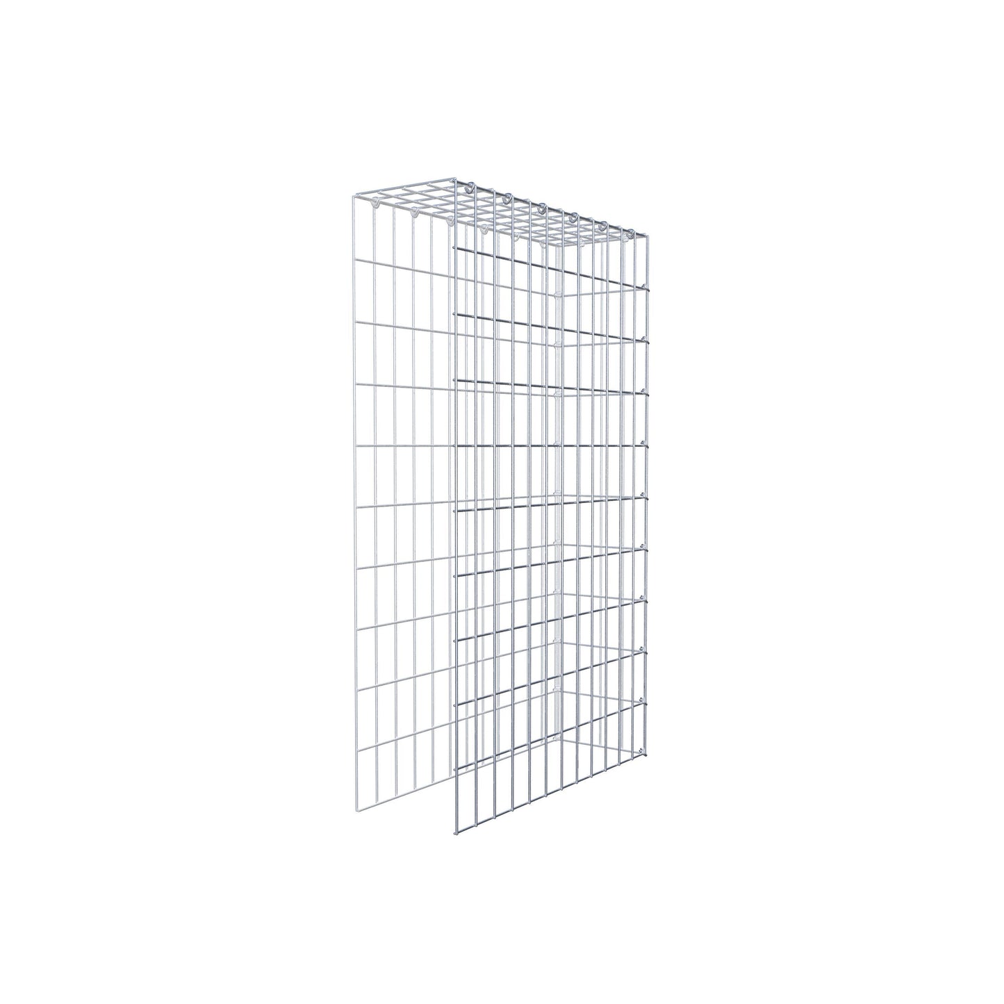 Gabião Tipo 4 100 cm x 60 cm x 20 cm (C x A x P), malhagem 5 cm x 10 cm, anel C