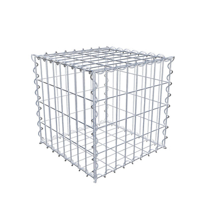 Gabion 40 cm x 40 cm x 40 cm (L x H x D), maskestørrelse 5 cm x 10 cm, spiral