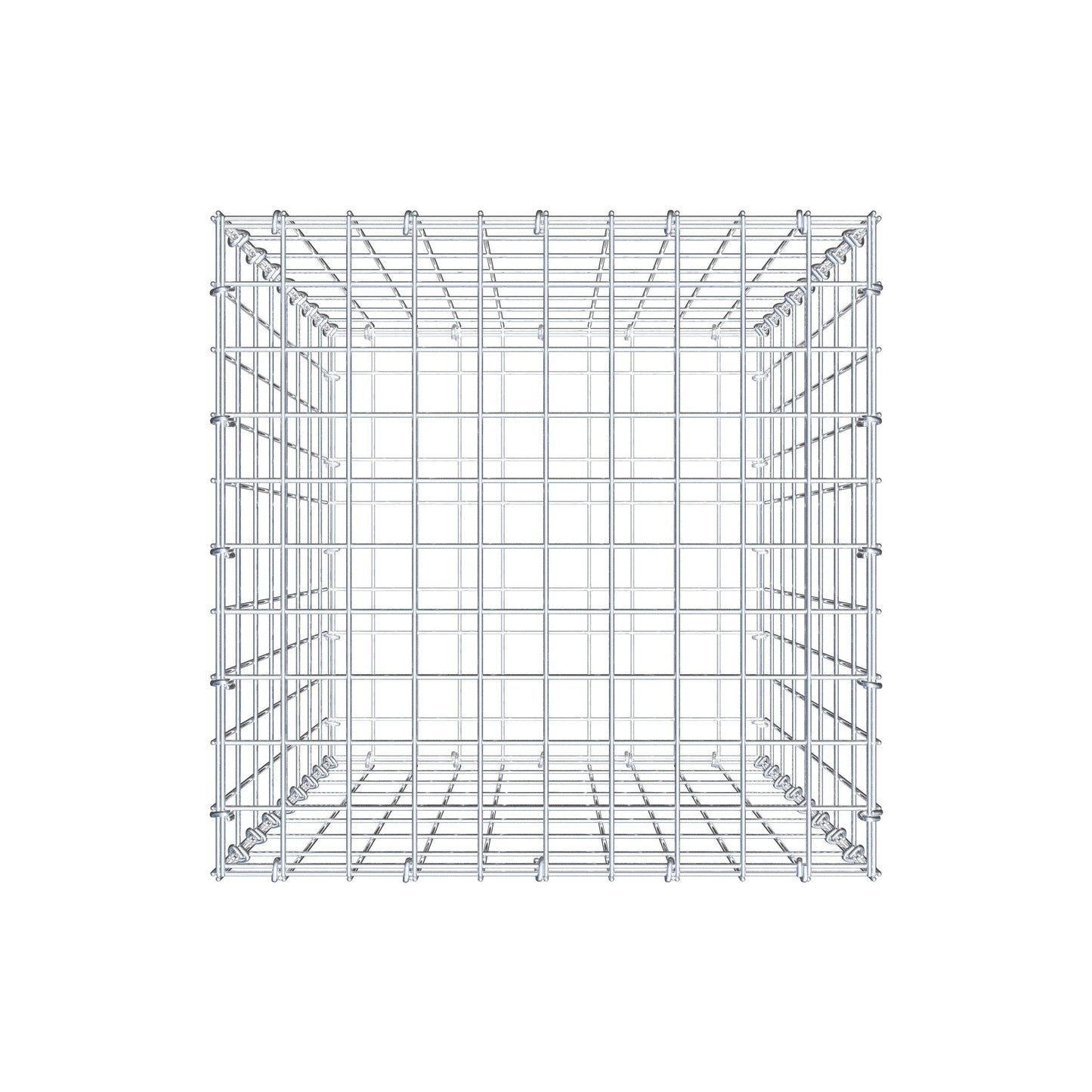Gabione 80 cm x 50 cm x 50 cm (L x H x T), Maschenweite 5 cm x 10 cm, C-Ring