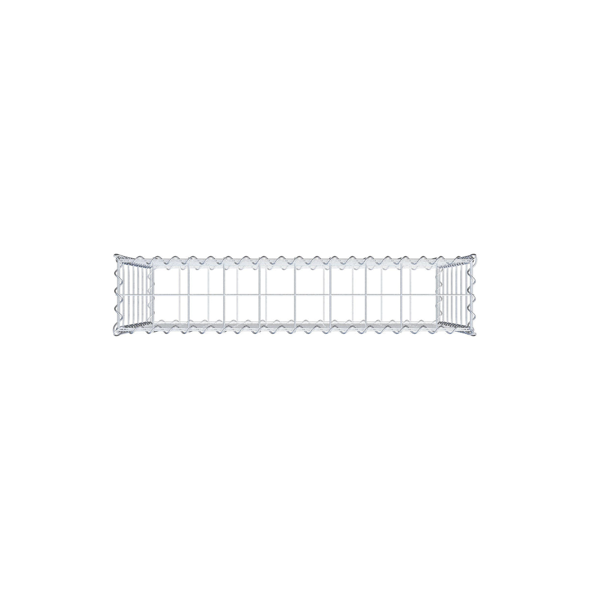 Gabion 100 cm x 70 cm x 20 cm (L x H x D), mesh size 10 cm x 10 cm, spiral