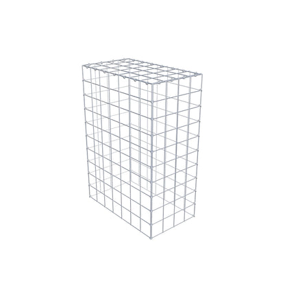 Mounted gabion type 3 100 cm x 70 cm x 40 cm (L x H x D), mesh size 10 cm x 10 cm, C-ring