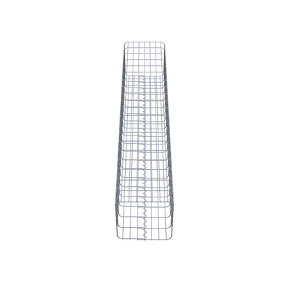 Schanskorf kolom hoekig 37 cm x 37 cm, 200 cm hoog, MW 5 cm x 10 cm