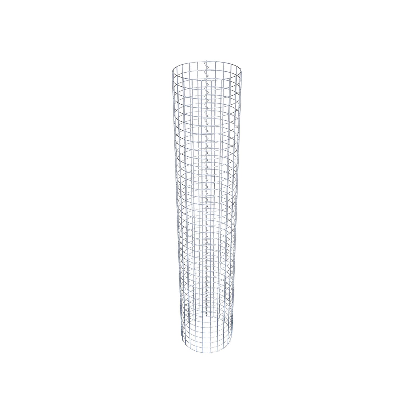 Colonna gabbionata rotonda 37 cm di diametro, 200 cm di altezza, maglia 5 cm x 5 cm