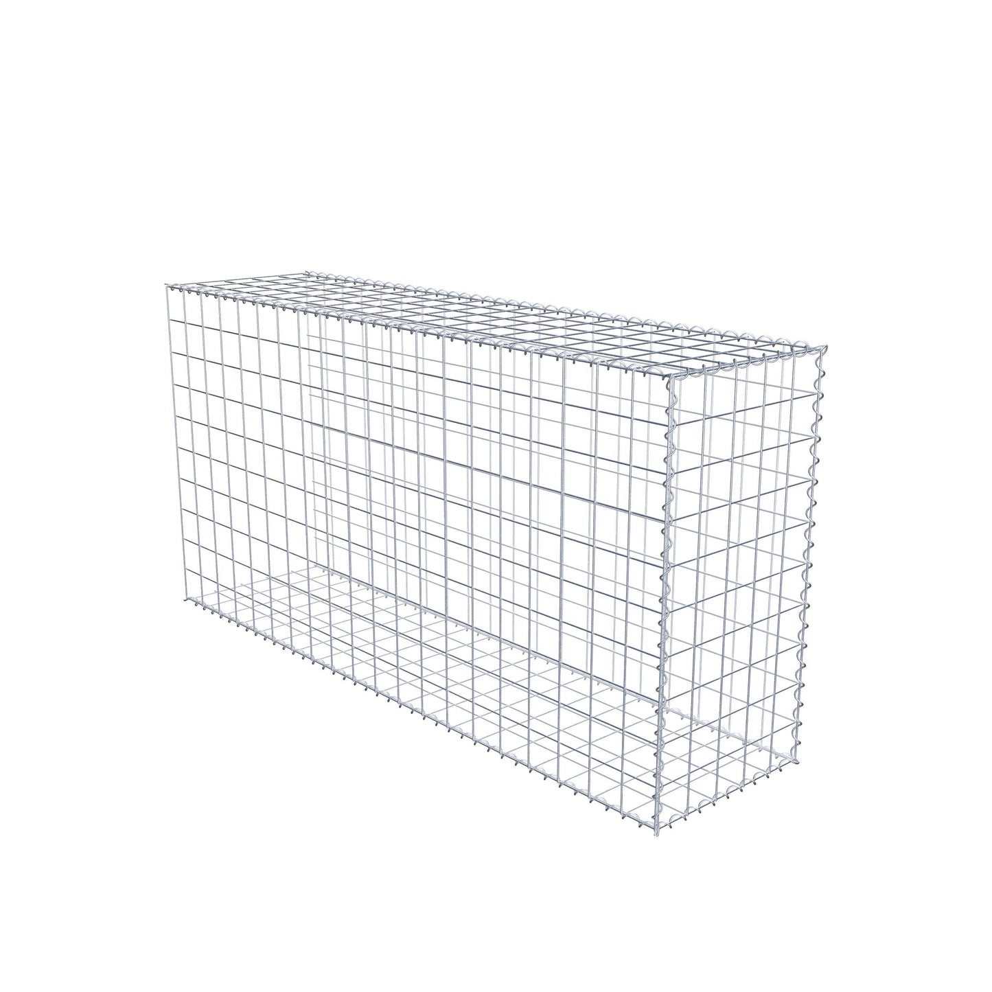 Gavión complementario tipo 2 200 cm x 100 cm x 50 cm (L x A x P), malla 10 cm x 10 cm, espiral