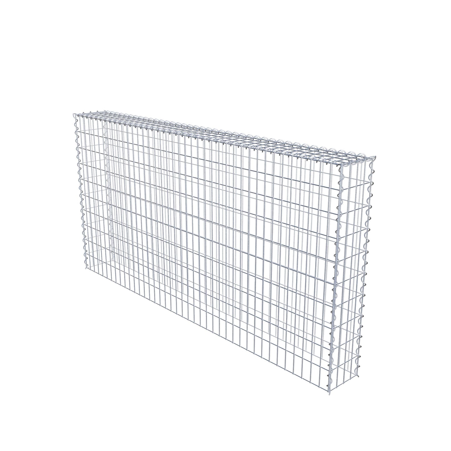 Gabião tipo 3 200 cm x 100 cm x 20 cm (C x A x P), malhagem 5 cm x 10 cm, espiral