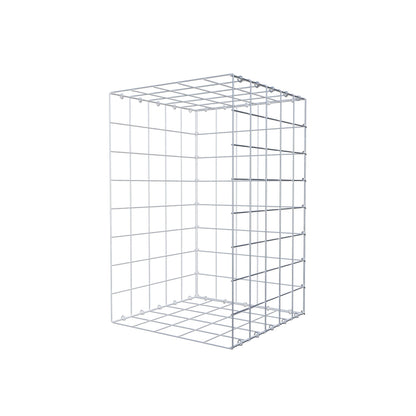 Mounted gabion type 2 80 cm x 50 cm x 50 cm (L x H x D), mesh size 10 cm x 10 cm, C-ring