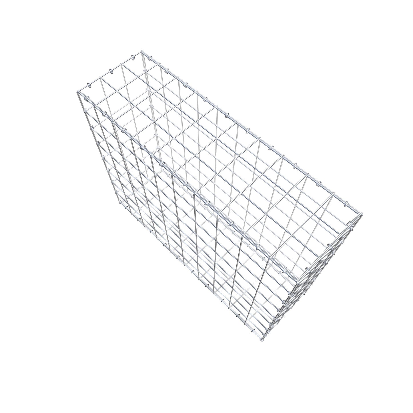 Schanskorf 100 cm x 80 cm x 30 cm (L x H x D), maaswijdte 10 cm x 10 cm, C-ring