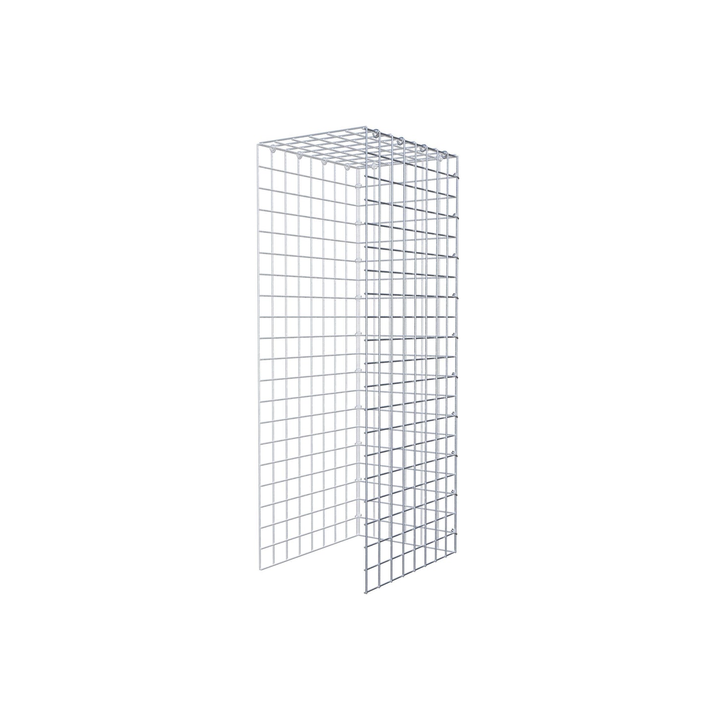 Gabião Tipo 4 100 cm x 40 cm x 30 cm (C x A x P), malhagem 5 cm x 5 cm, anel C