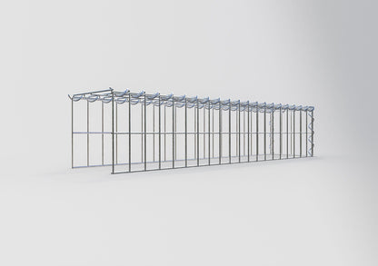 Gavión complementario tipo 4 100 cm x 20 cm x 20 cm (L x A x P), malla 5 cm x 10 cm, espiral