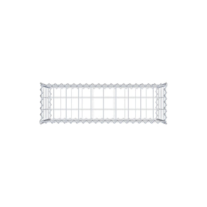 Set of 2 gabions 100 cm x 50 cm x 30 cm (L x H x D), mesh size 10 x 10 cm, spiral
