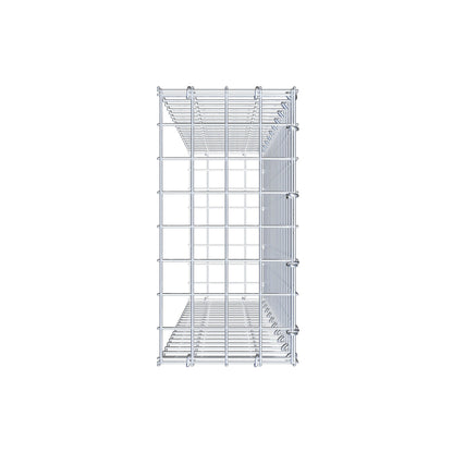 Mounted gabion type 2 100 cm x 20 cm x 40 cm (L x H x D), mesh size 5 cm x 5 cm, C-ring
