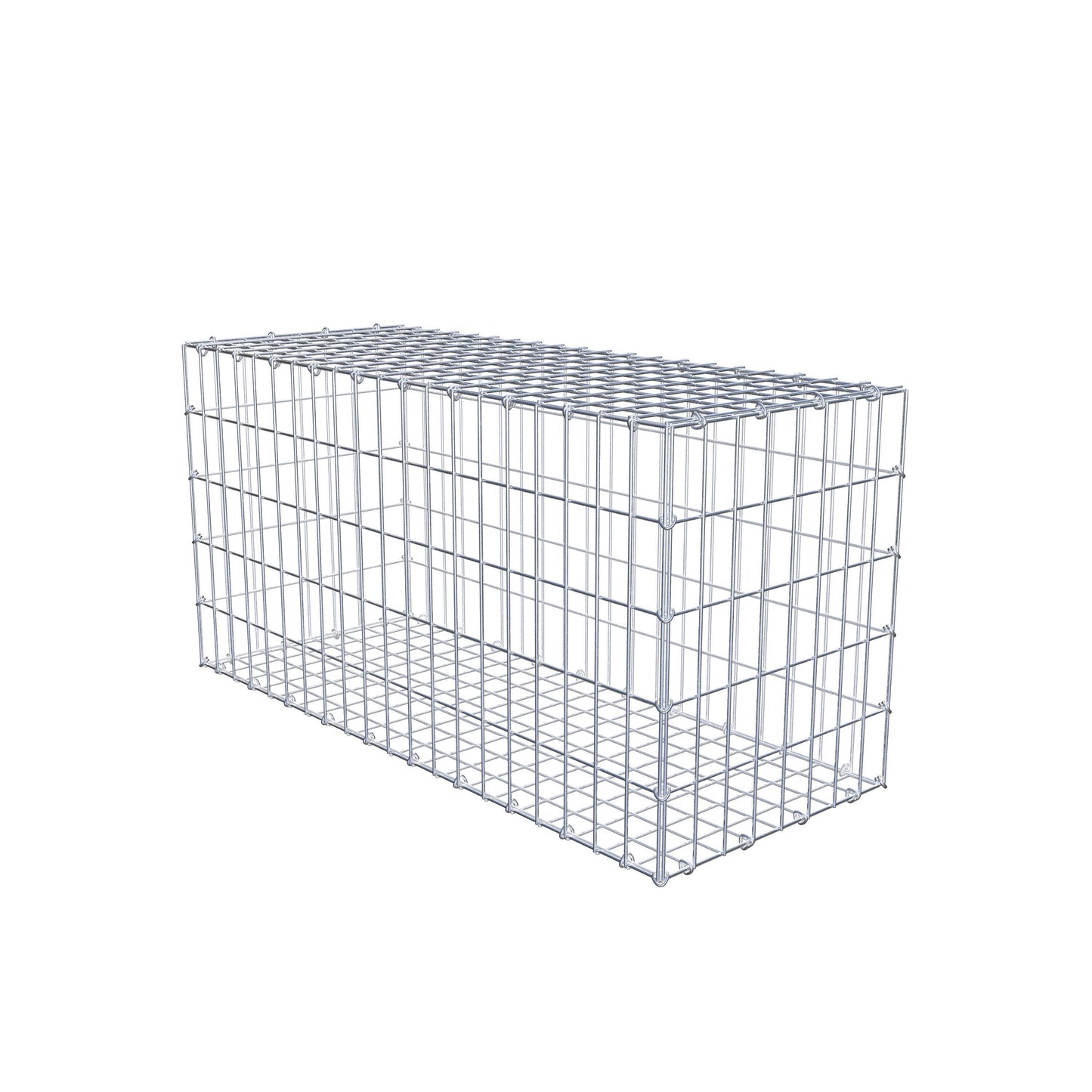 Gabbione 100 cm x 50 cm x 40 cm (L x H x P), maglia 5 cm x 10 cm, anello a C