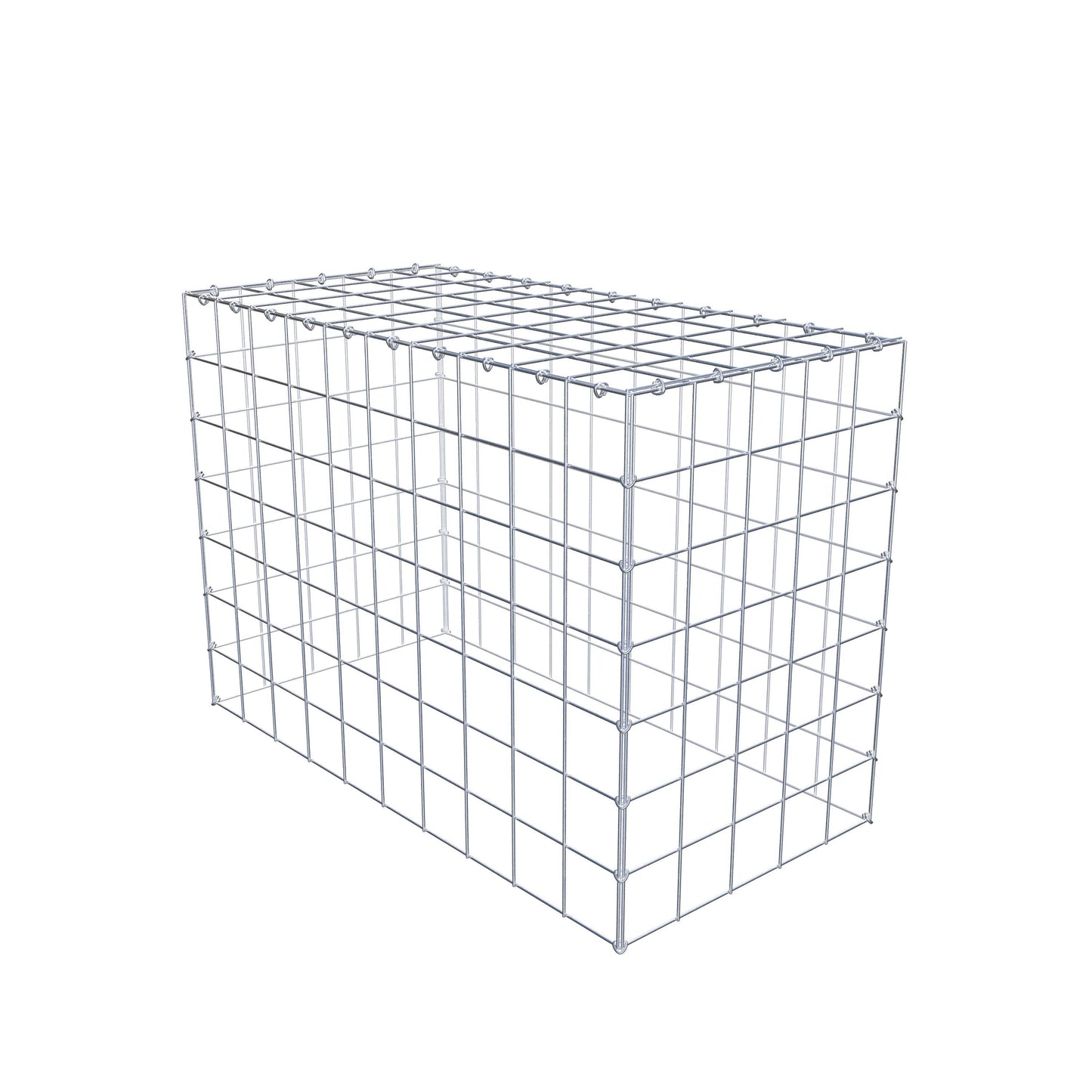 Type 3 oplegkorf 100 cm x 70 cm x 50 cm (L x H x D), maaswijdte 10 cm x 10 cm, C-ring