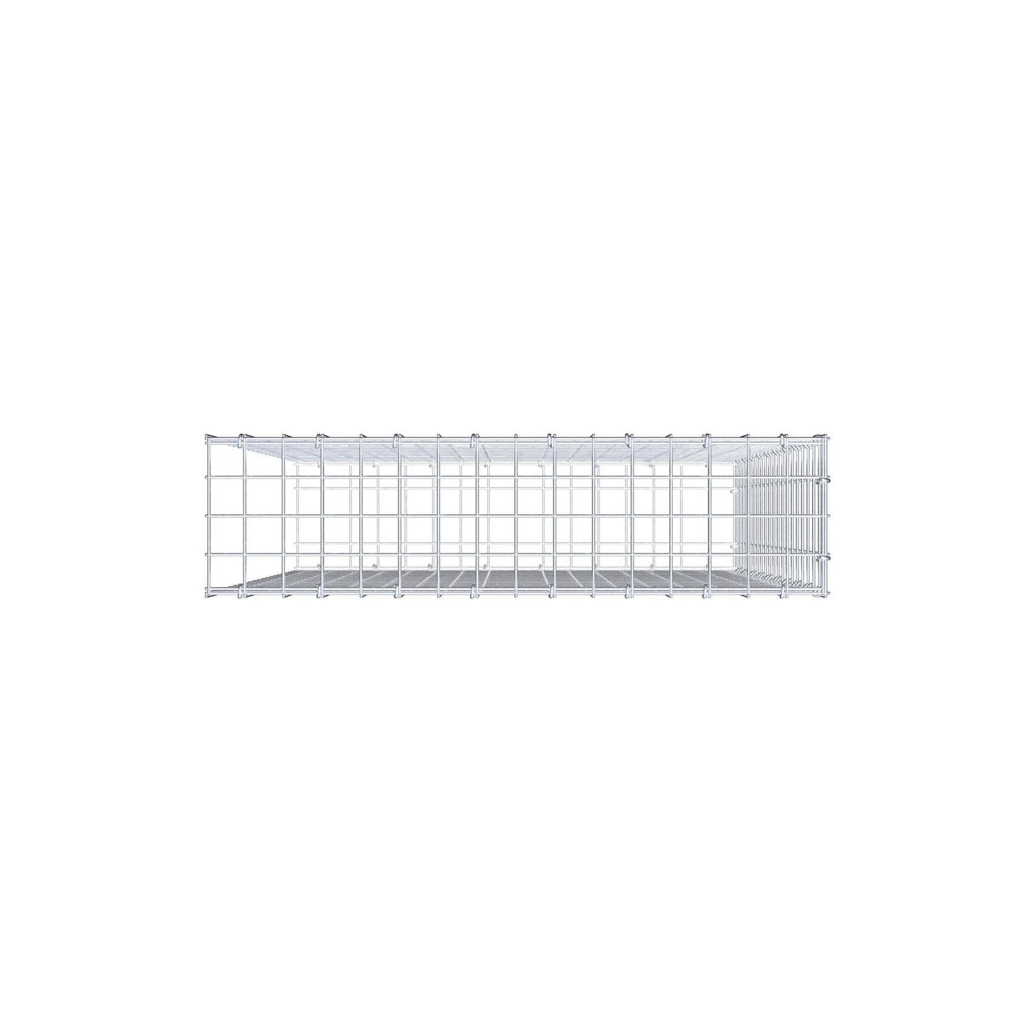 Gabião Tipo 2 100 cm x 80 cm x 20 cm (C x A x P), malhagem 5 cm x 5 cm, anel C