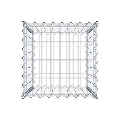 Gabion 40 cm x 40 cm x 40 cm (L x H x D), maskestørrelse 5 cm x 10 cm, spiral