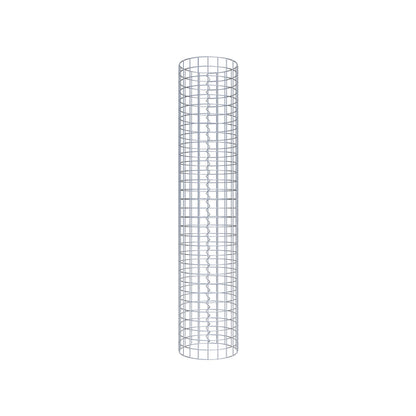 Coluna de gabião redonda 32 cm de diâmetro, 160 cm de altura, malhagem 5 cm x 5 cm