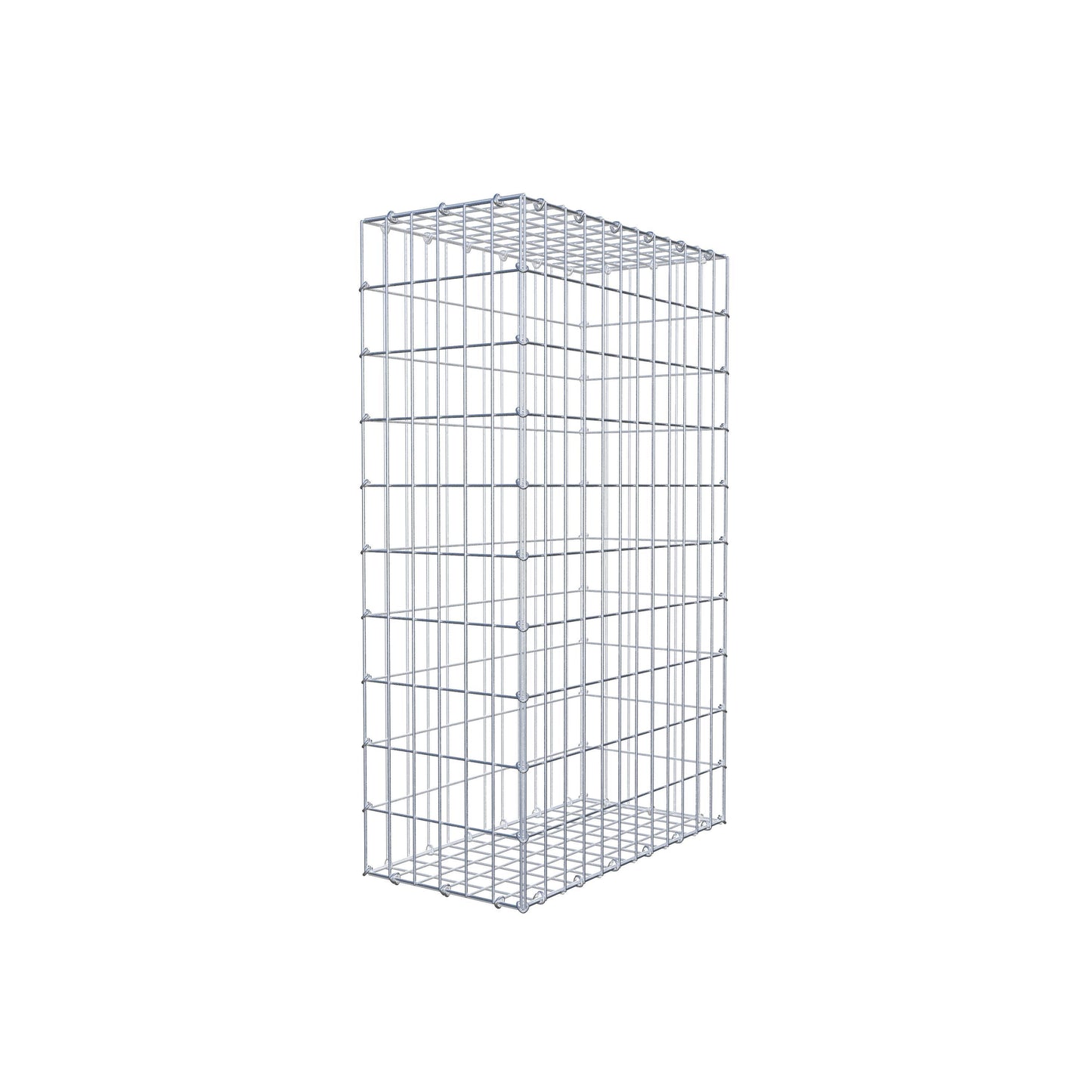 Gabião 100 cm x 60 cm x 30 cm (C x A x P), malhagem 5 cm x 10 cm, anel C