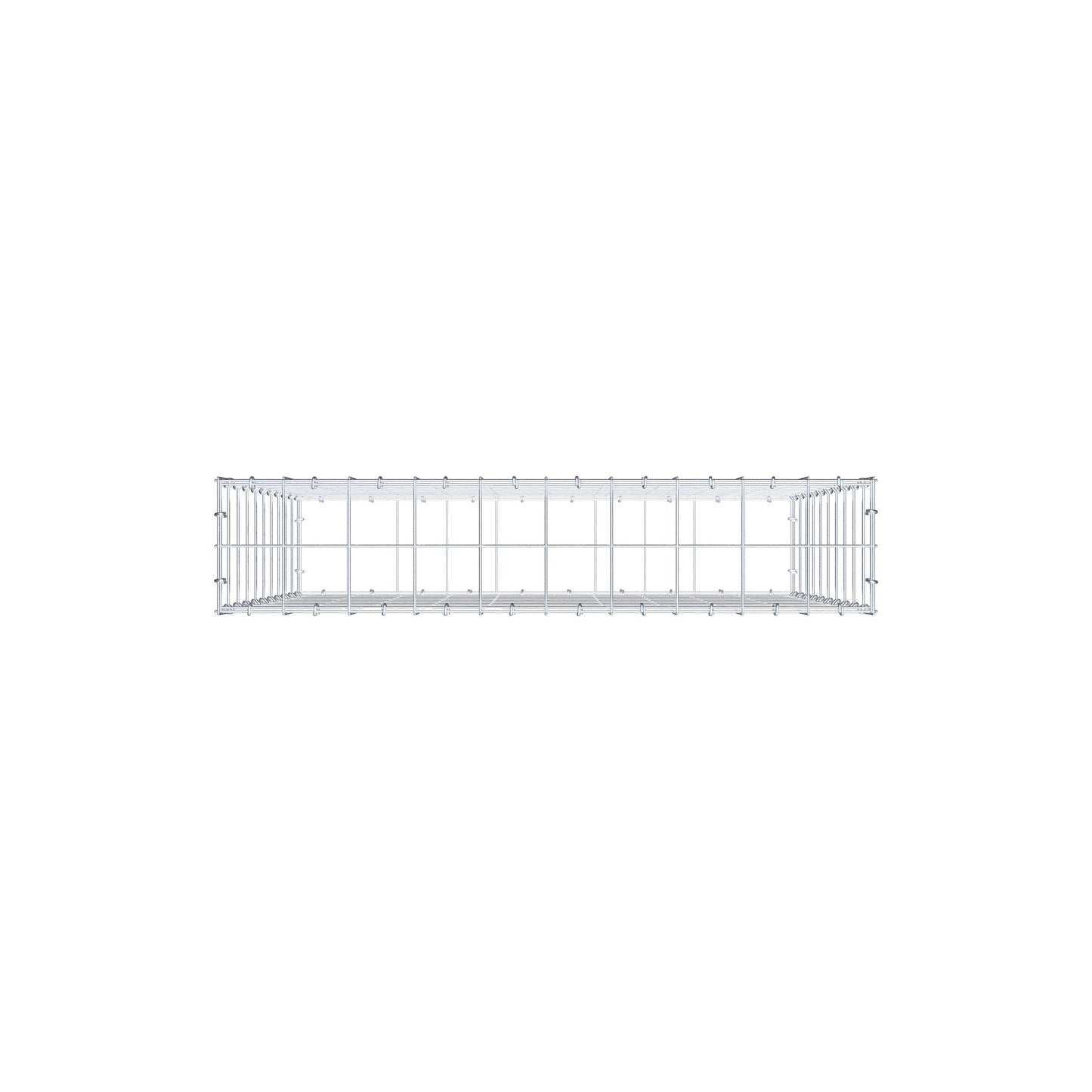 Schanskorf 100 cm x 100 cm x 20 cm (L x H x D), maaswijdte 10 cm x 10 cm, C-ring