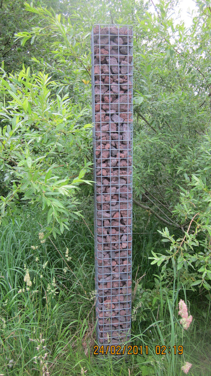 Gabion column 17 x 17 cm, MW 5 x 5 cm square