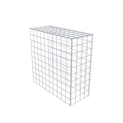Opvokset gabion type 4 100 cm x 100 cm x 40 cm (L x H x D), maskestørrelse 10 cm x 10 cm, spiral