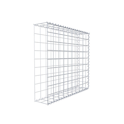Opvokset gabion type 2 100 cm x 90 cm x 20 cm (L x H x D), maskestørrelse 10 cm x 10 cm, spiral