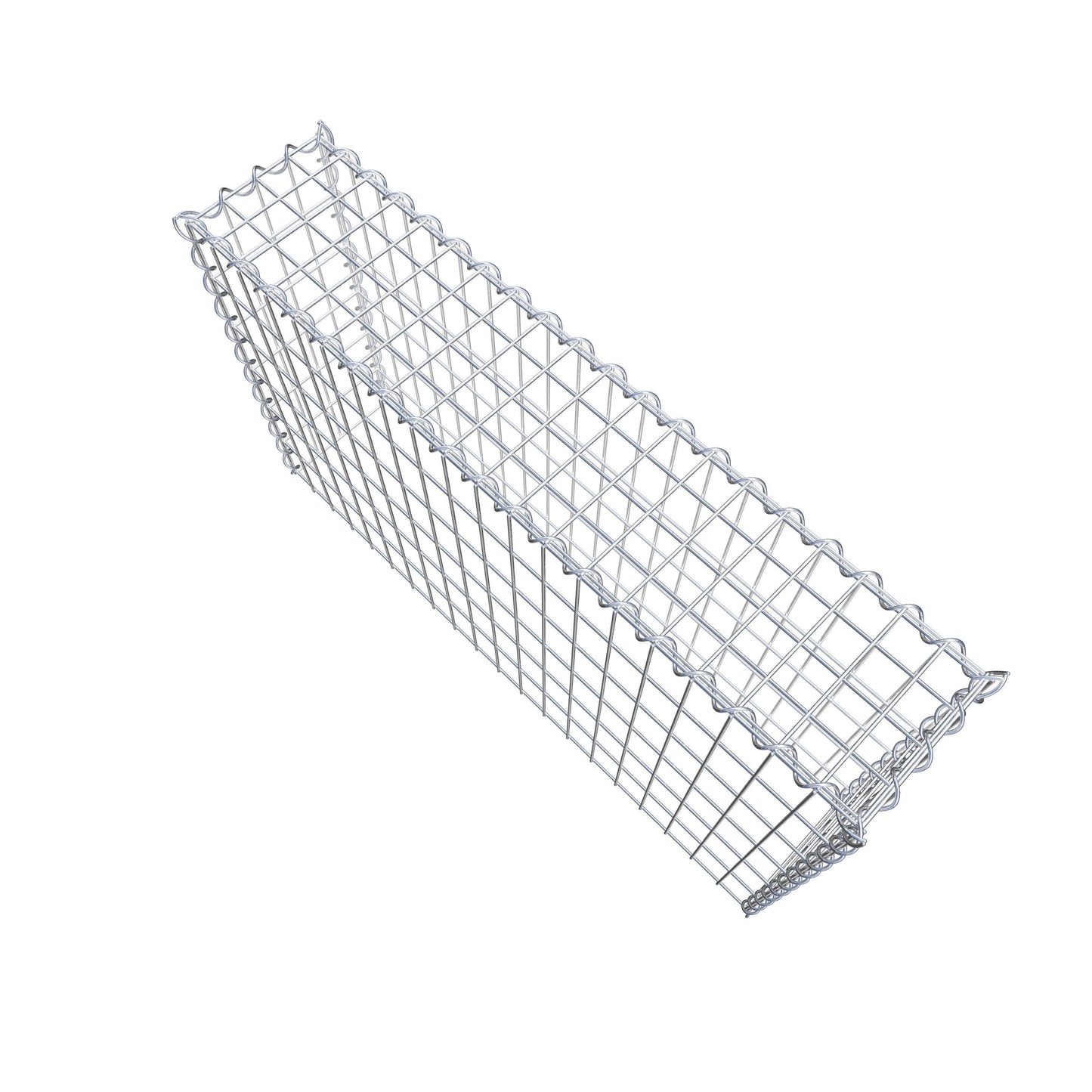 Gabbione aggiuntivo tipo 3 100 cm x 60 cm x 20 cm (L x H x P), dimensione maglia 5 cm x 10 cm, a spirale