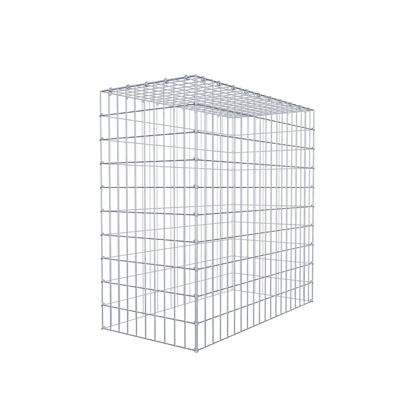 Mounted gabion type 3 100 cm x 100 cm x 50 cm (L x H x D), mesh size 5 cm x 10 cm, C-ring