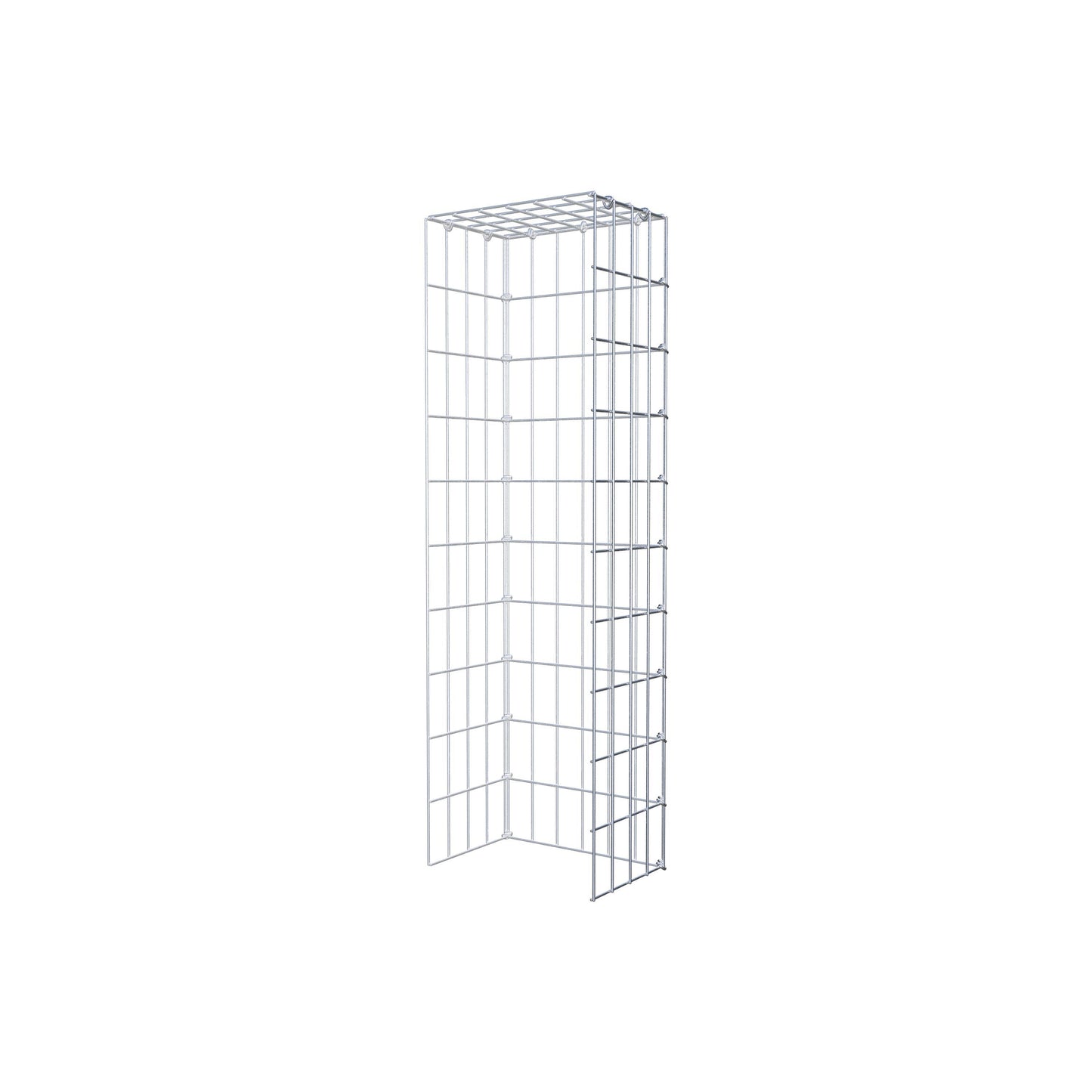 Gabião Tipo 4 100 cm x 20 cm x 30 cm (C x A x P), malhagem 5 cm x 10 cm, anel C