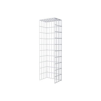Gabião Tipo 4 100 cm x 20 cm x 30 cm (C x A x P), malhagem 5 cm x 10 cm, anel C