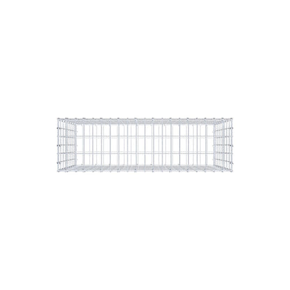 Gabione 100 cm x 80 cm x 30 cm (L x H x T), Maschenweite 5 cm x 10 cm, C-Ring