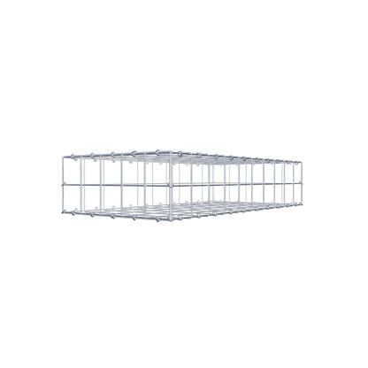 Gabion 100 cm x 20 cm x 50 cm (L x H x D), mesh size 10 cm x 10 cm, C-ring