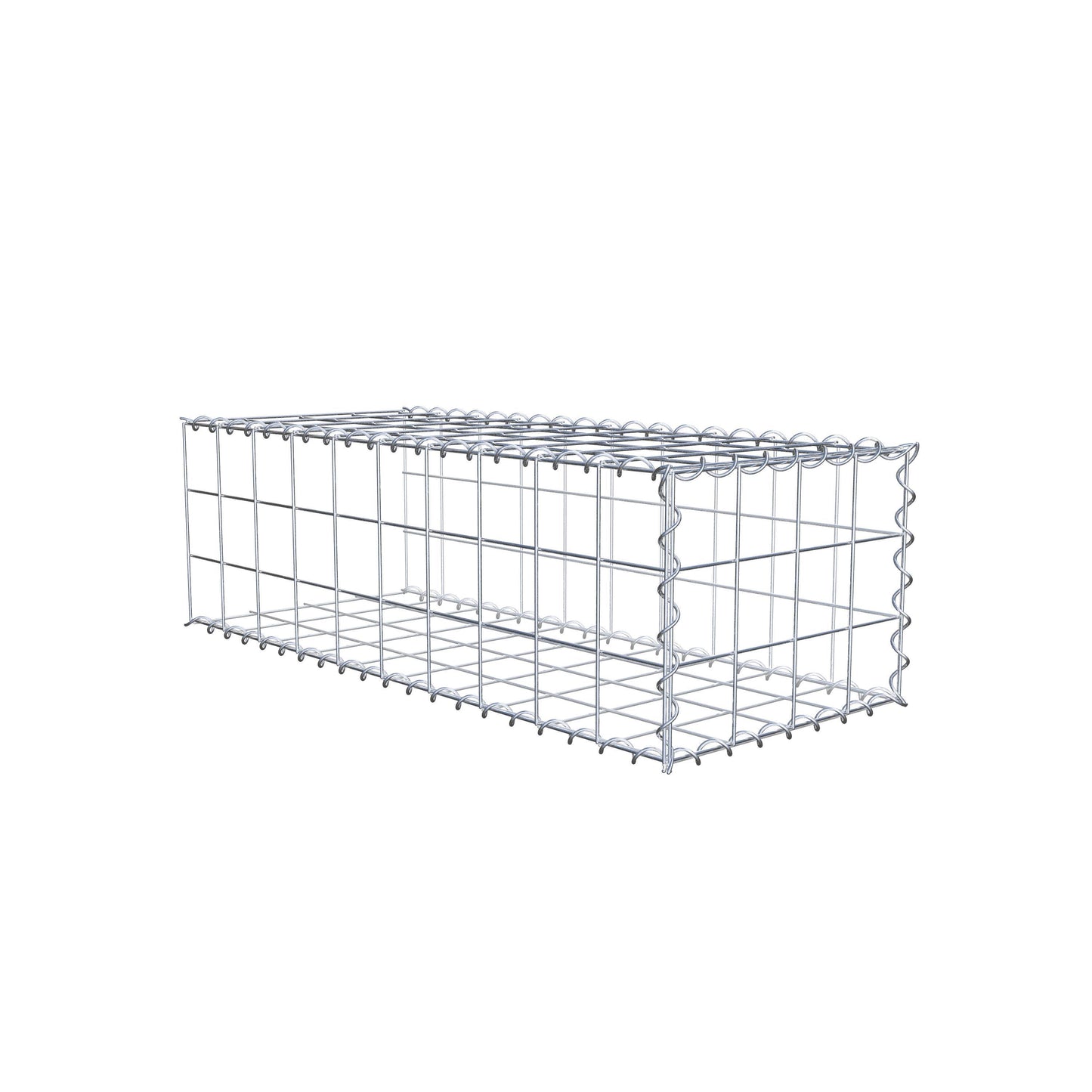Grown-on gabion type 2 100 cm x 30 cm x 40 cm (L x H x D), mesh size 10 cm x 10 cm, spiral