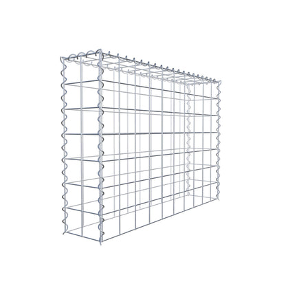 Opvokset gabion type 3 100 cm x 70 cm x 20 cm (L x H x D), maskestørrelse 10 cm x 10 cm, spiral