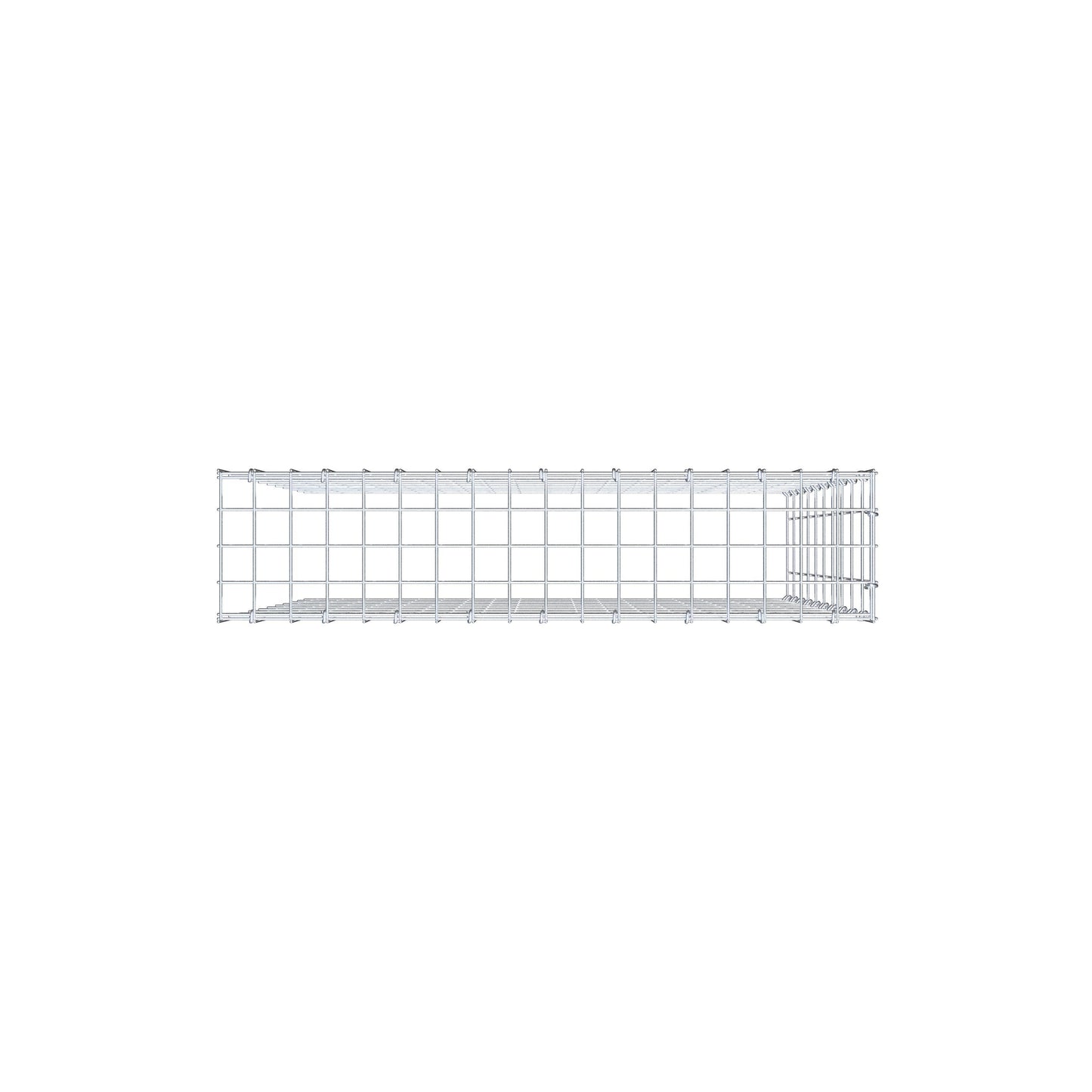 Gabião Tipo 4 100 cm x 90 cm x 20 cm (C x A x P), malhagem 5 cm x 10 cm, anel C