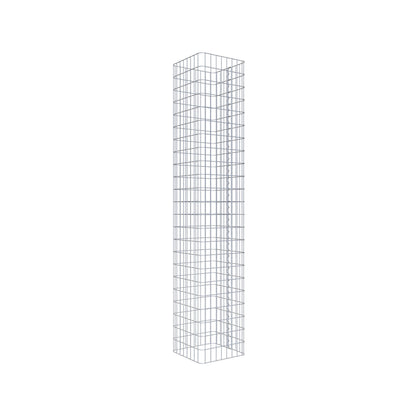 Schanskorfkolom hoekig 42 cm x 42 cm, 230 cm hoog, MW 5 cm x 10 cm