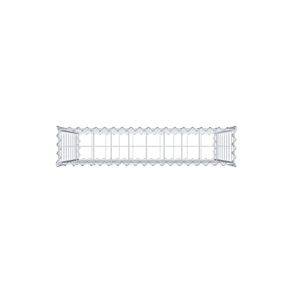 Gabion 100 cm x 90 cm x 20 cm (L x H x D), mesh size 10 cm x 10 cm, spiral