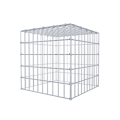 Mounted gabion type 3 50 cm x 50 cm x 50 cm (L x H x D), mesh size 5 cm x 10 cm, C-ring