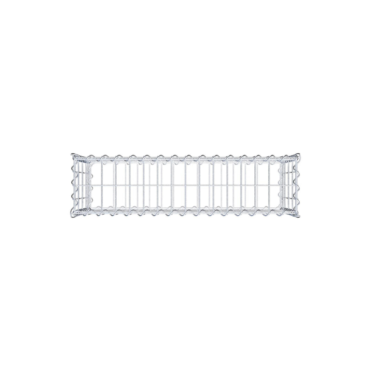 Gabion 80 cm x 40 cm x 20 cm (L x H x D), mesh size 5 cm x 10 cm, spiral